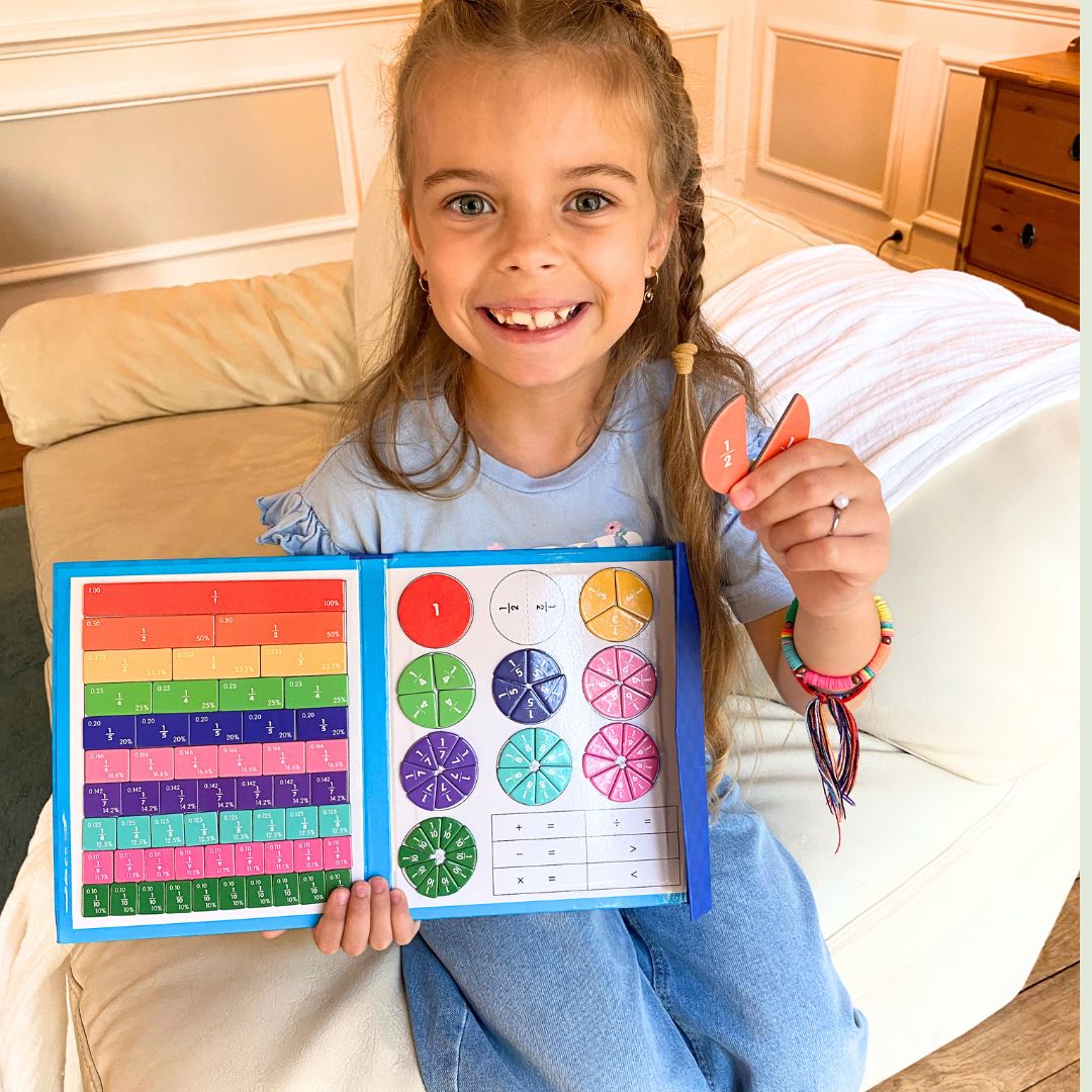 Livre de Fractions Magnétique Montessori - FractionGame™