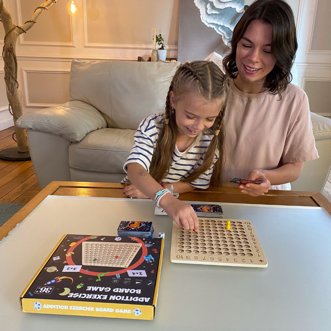 Jeu de Maths Montessori avec Cartes et Dés - Numérofun™